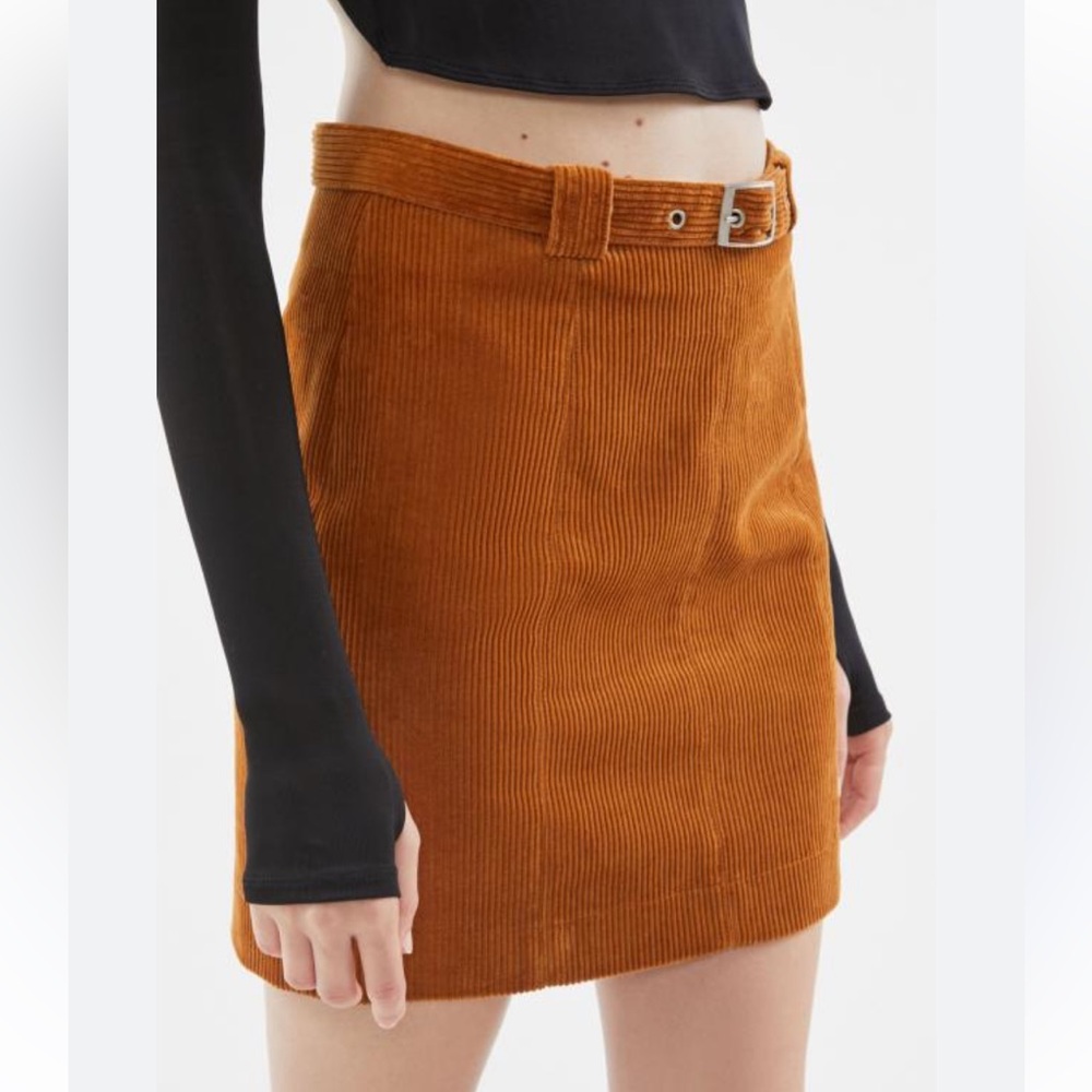 Urban Outfitters Franny Corduroy Belted Mini Skirt. Size small